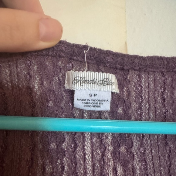 Kimchi Blue Purple Lace Blouse with Black Trim - Picture 2 of 3